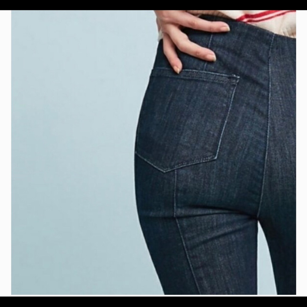 Anthro : High rise denim leggings